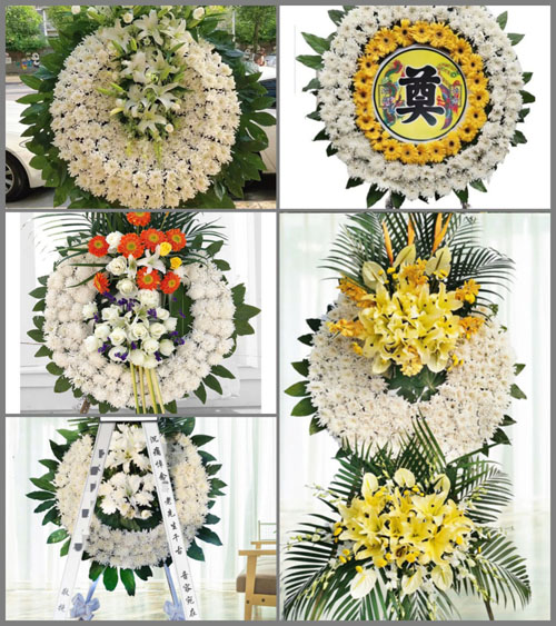 广东梅州市梅江区城北镇三村村花圈速递